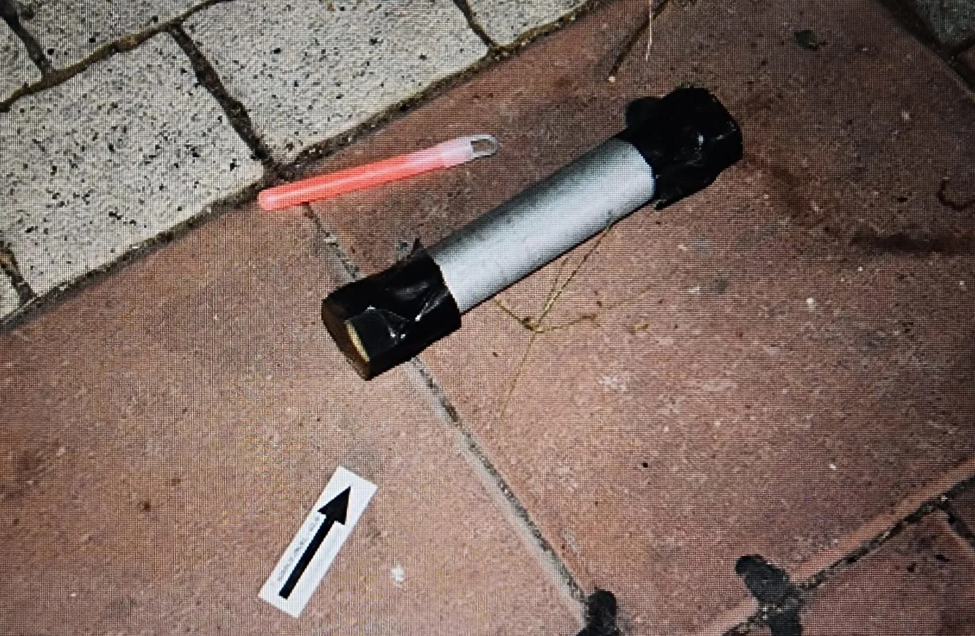 מטען הצינור שאותר בזירת הפיצוץ ברמת גן