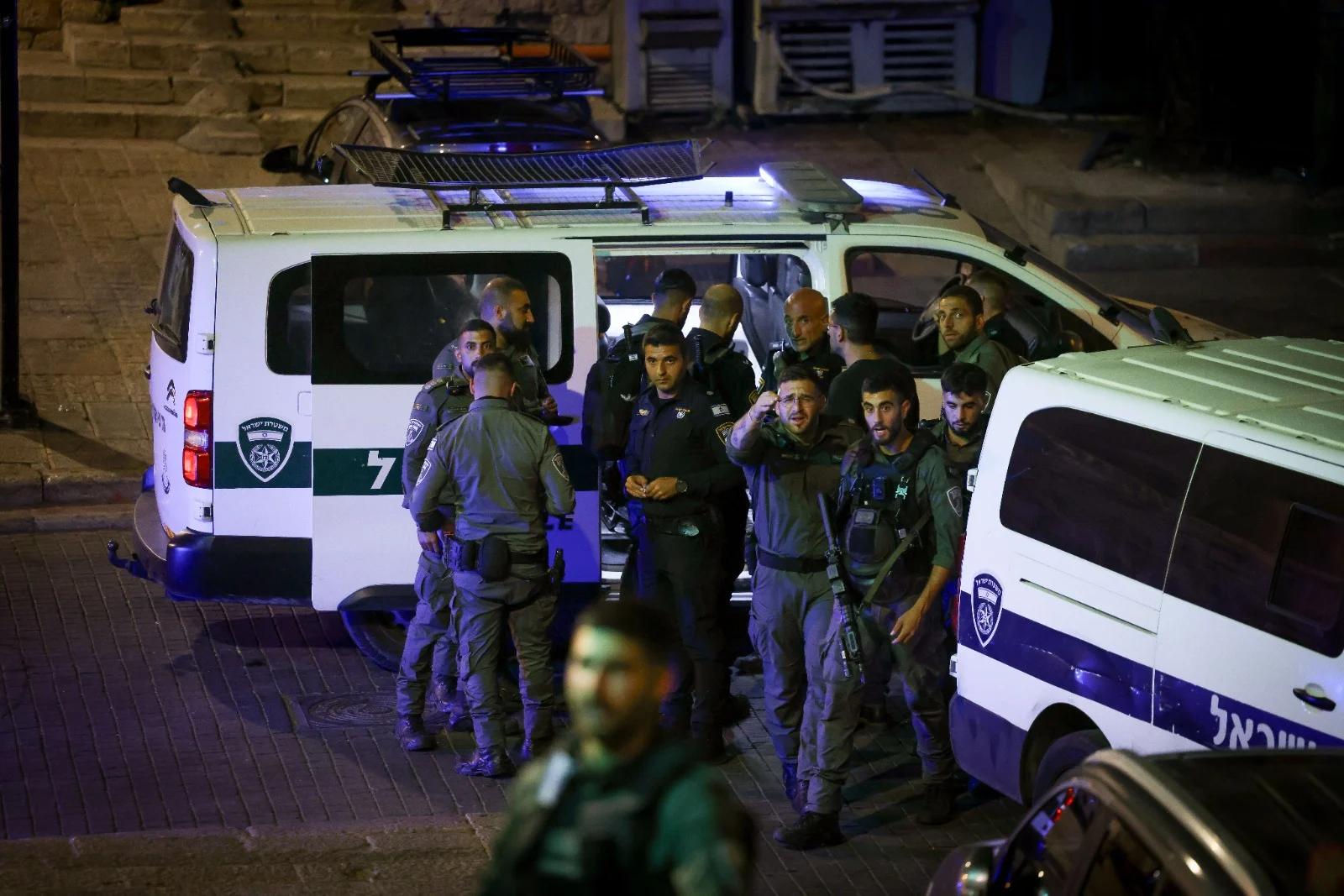 זירת ניסיון פיגוע הדקירה בעיר העתיקה בירושלים