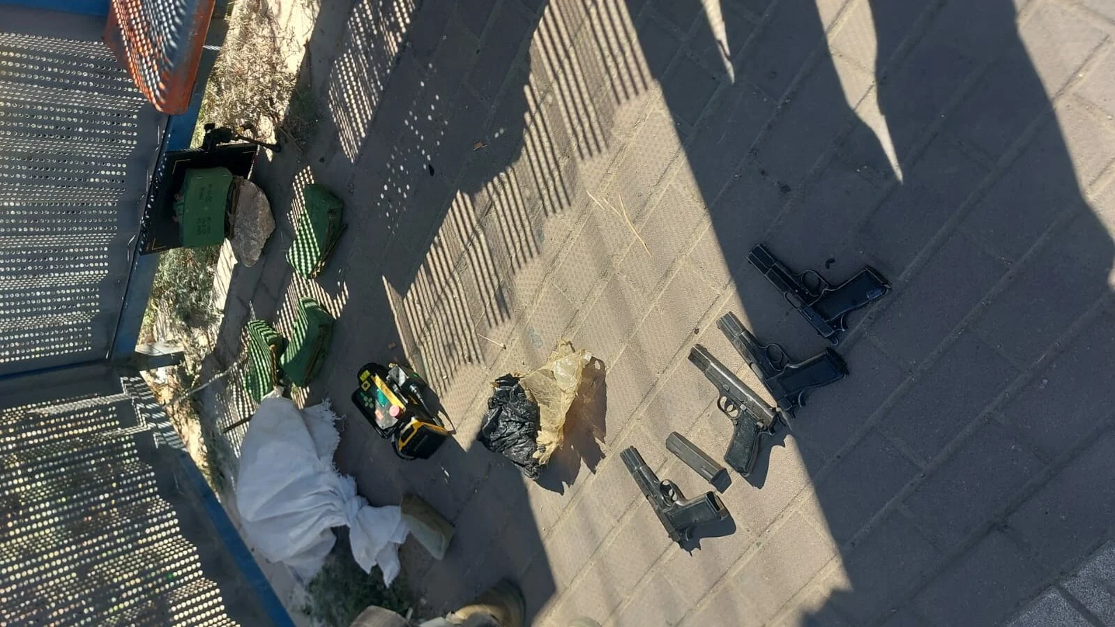 האמל''ח שנתפס בניסיון ההברחה בגבול ירדן