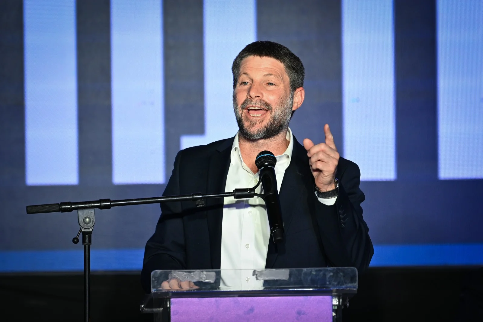 שר האוצר סמוטריץ' נואם