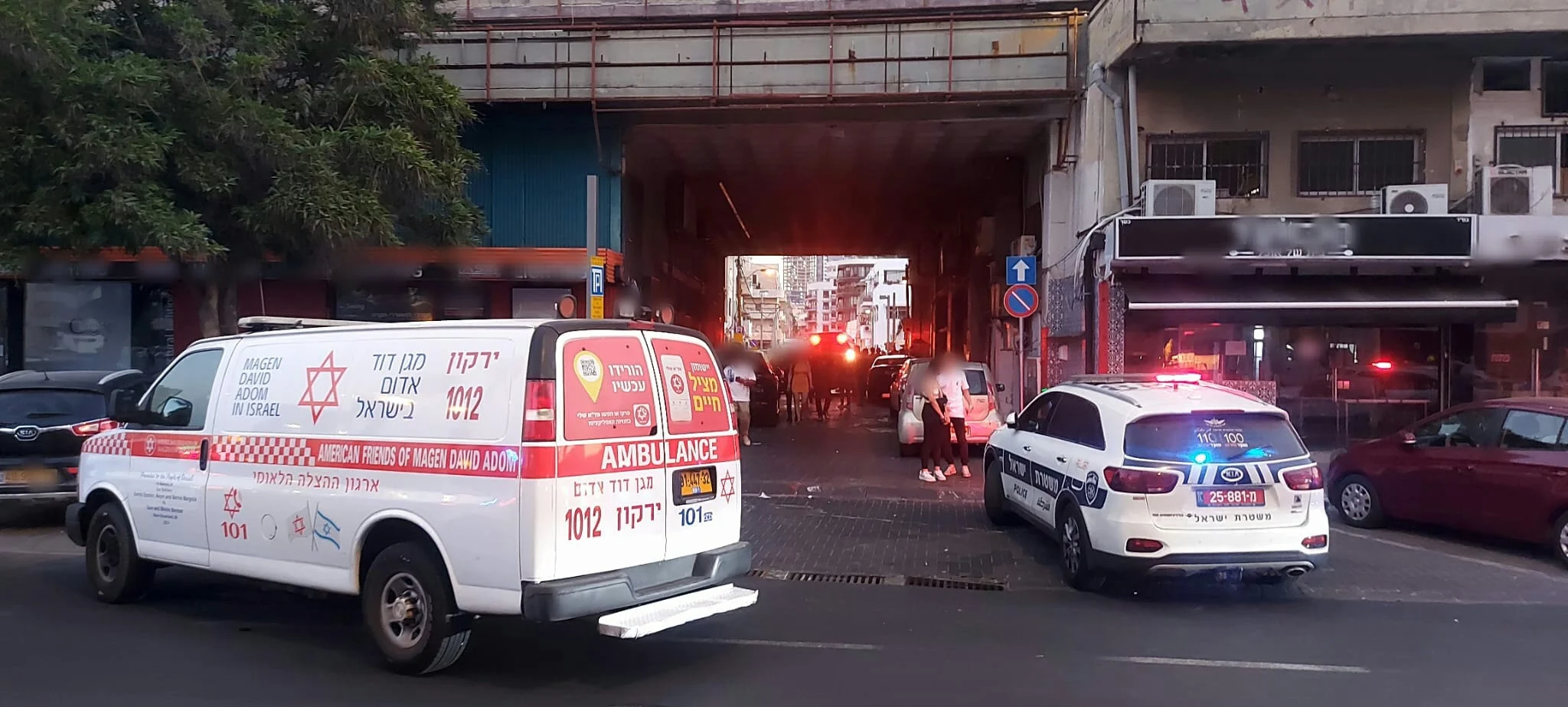 זירת הירי במועדון בתל אביב