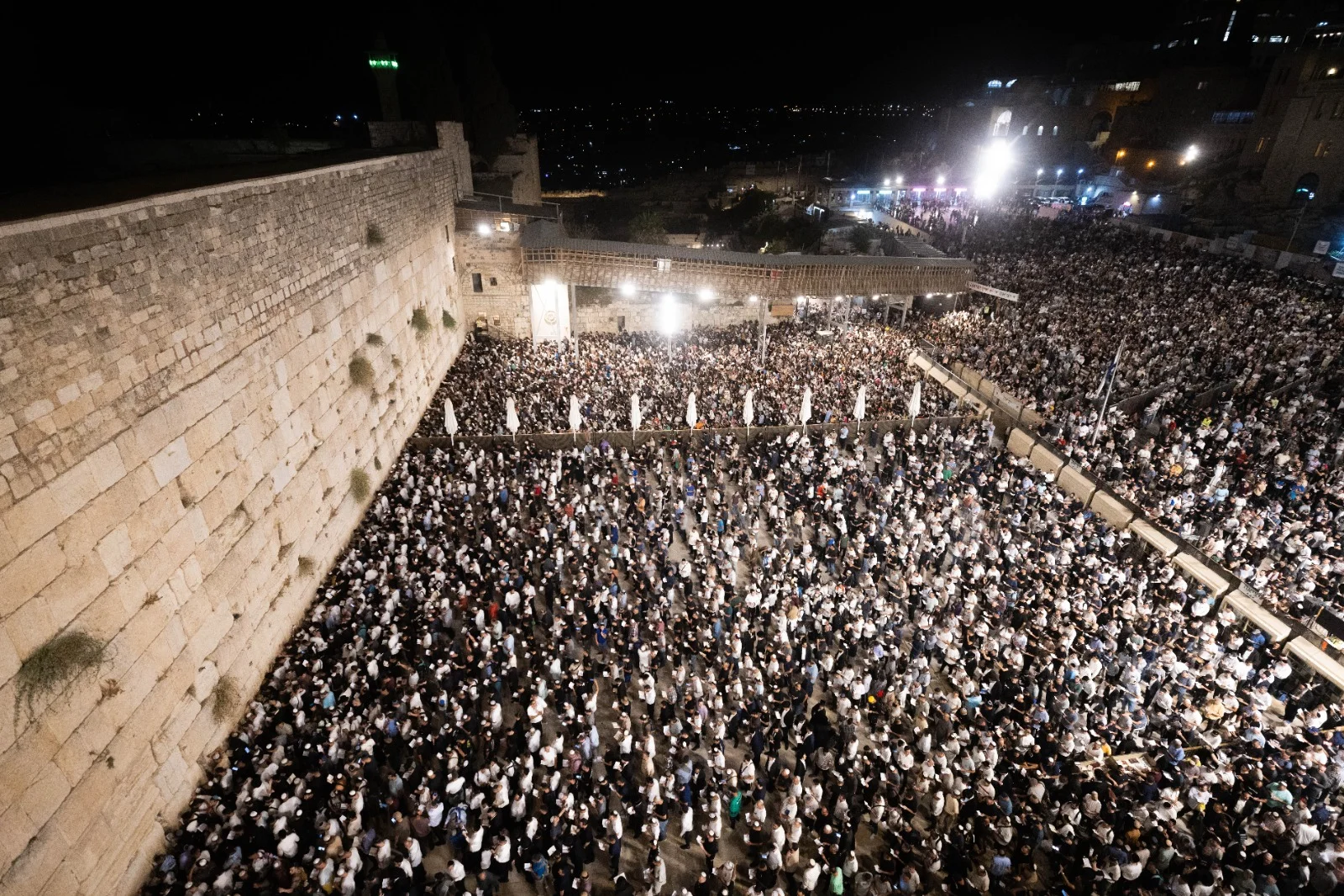תפילת סליחות בשבוע שעבר בכותל המערבי