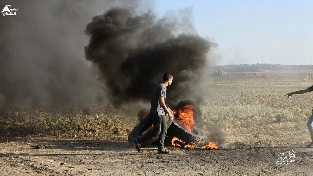 מהומות על הגדר ברצועת עזה
