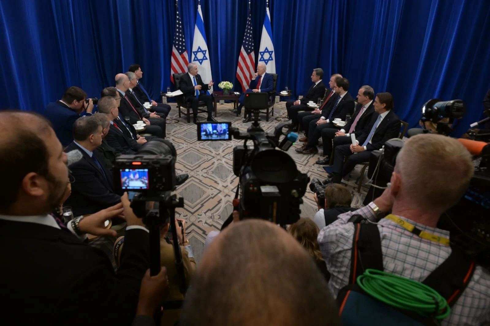 פגישת ג'ו ביידן ובנימין נתניהו בניו יורק