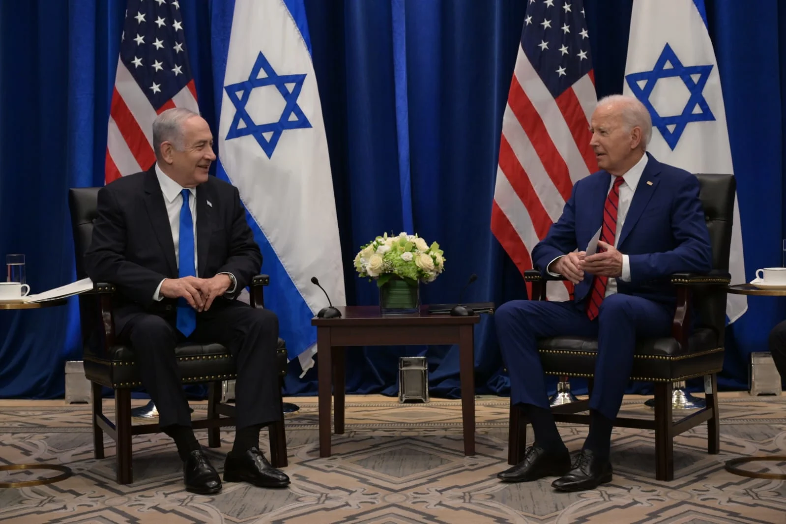 הנשיא ביידן וראש הממשלה נתניהו בפגישתם בניו יורק
