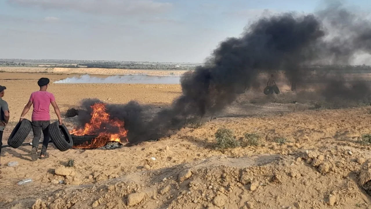הפרות סדר הערב בגבול הרצועה