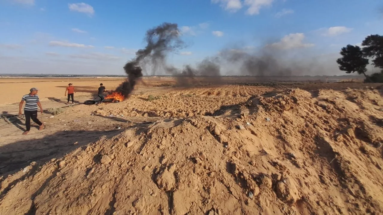 הפרות סדר הערב בגבול הרצועה