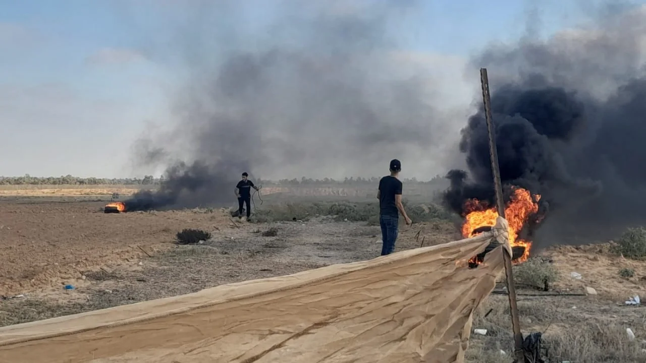 הפרות סדר הערב בגבול הרצועה