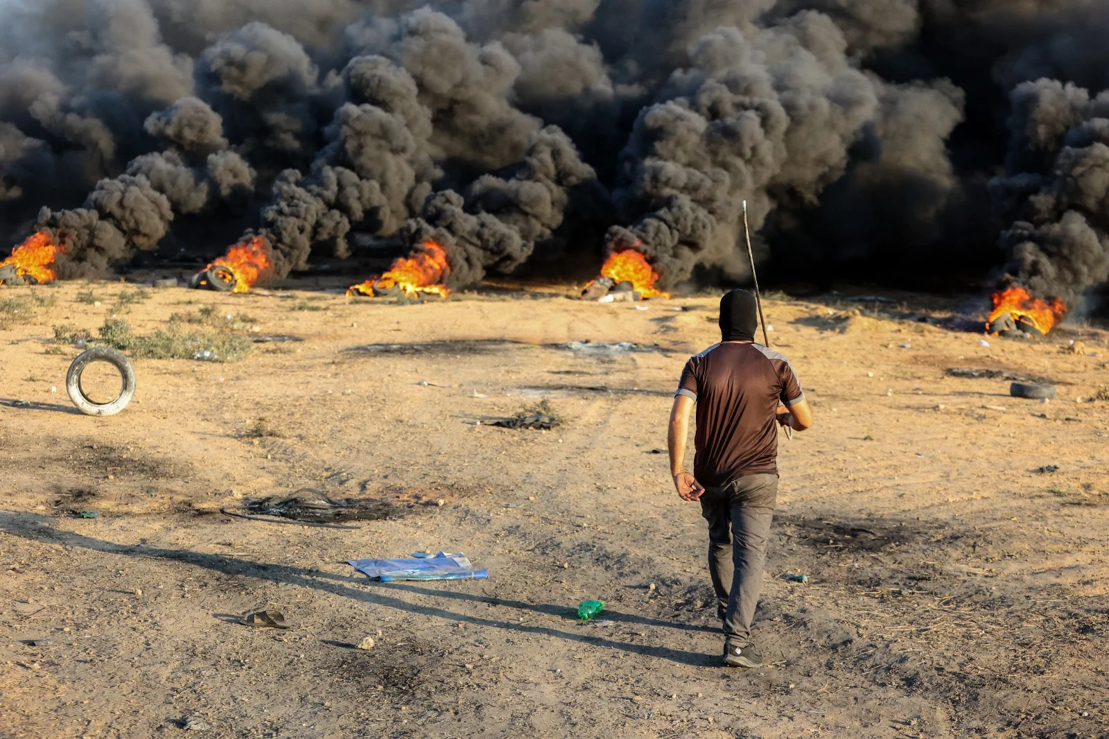 הפרות סדר אמש סמוך לגבול הרצועה