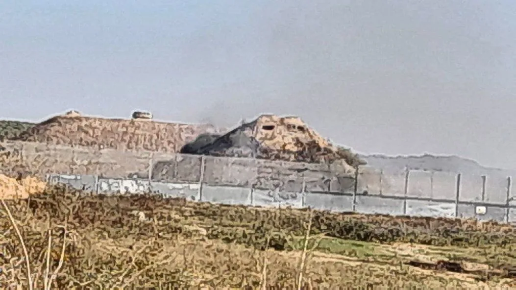 העמדה שניזוקה מבקבוק התבערה